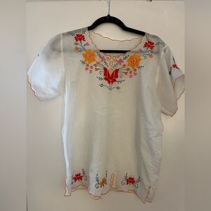 Vintage embroidered top